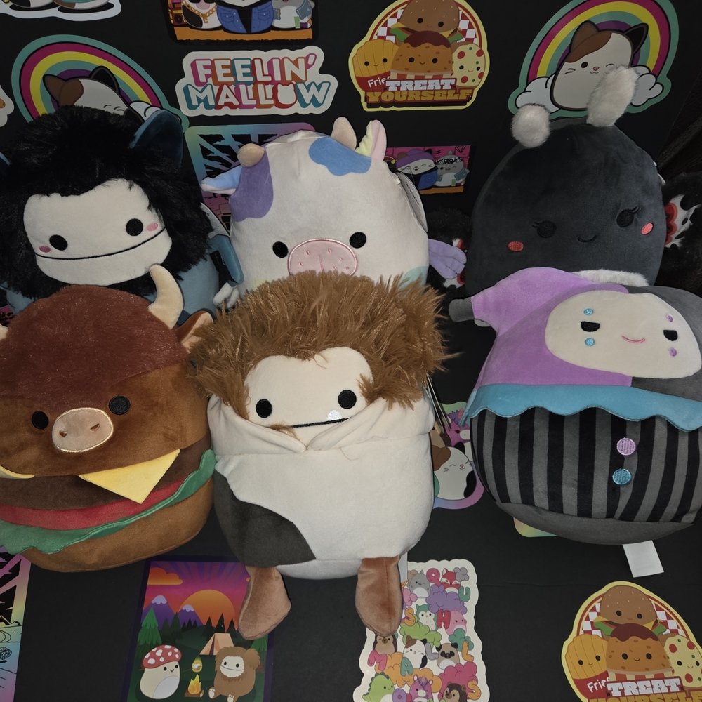 Squishmallows 8" Complete Set Of 6 Hybrid Epic Collection. Brand New With Tags.